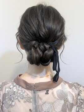 リリー シブヤ(Lilly shibuya) 【Lilly渋谷】#ヘアセット#ヘアアレンジ#編み込み#シニヨン