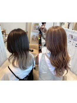 ブリーチMENUを多数ご用意*トレンドを取り入れながら"私らしい"髪色に*[南越谷/髪質改善/縮毛矯正/学割U24]