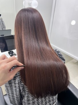 ジーナ 札幌(Zina) 美髪＊エアリーロング＊ピンクブラウン＊髪質改善＊Zina札幌