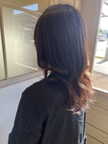 フィガロ ミリー 北生駒店(Figaro Mily)&nbsp;ミディアムレイヤー＋艶カラー暗めカラー