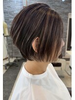 ガーデン 鹿沼店(garden)&nbsp;ショートボブ/大人ショート/ハイライト