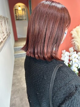 アンユヘアー 与野駅前店(unu.hair)の写真/《髪質改善×理想カラー》でなりたい自分に◎ケアブリーチでダメージレスな透明感カラーが叶う♪[与野駅]