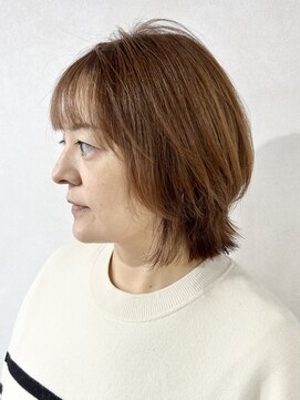 エンクス 天王町店(enx) 着物ヘア/ダークアッシュ/ミディアムレイヤーカット/天王町AI126