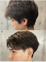 経験豊富なスタイリストが作る再現性抜群のフェザーパーマ》#メンズパーマ#メンズパーマ#シャドウパーマ