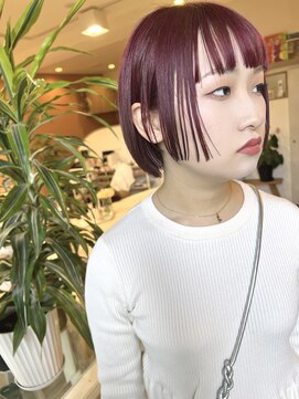 ホール(WHOLE) 【WHOLE】ピンクラベンダーボブ