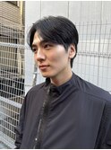 メンズ韓国ヘアナチュラルマッシュセンターパート