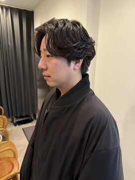 ディーエックス ウエスト(Dxxxx WEST) メンズセンターパート/ニュアンスパーマ/メンズパーマ