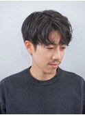 シャドウパーマ/センターパート〈理容室〉