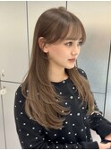 ブリーチなしで叶う透明感ベージュ