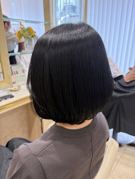 アッシュ 仙川店(Ash) 仙川40代50代60代王道ボブ圧倒的艶感ふんわりひし形カット