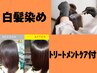 白髪染め+お悩み解決トリートメントケア