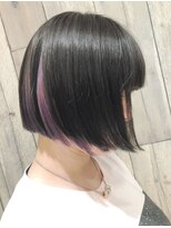 トムキャット(TOM CAT) ボブ×インナーカラー×ラベンダー