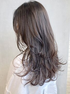 アルバム 渋谷パルコ(ALBUM) エアリーレイヤー_ココアブラウンフリンジウェーブ_ba299702