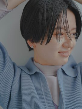 フィルムス 銀座(FILMS) 黒髪/グレーベージュ/レイヤーロング/前髪パーマ