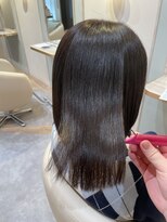 アンド ラ ブランシュ(&.La Blanche)&nbsp;くすみブルー/ミニウルフ/テラコッタ/ストレート/縮毛矯正/大宮