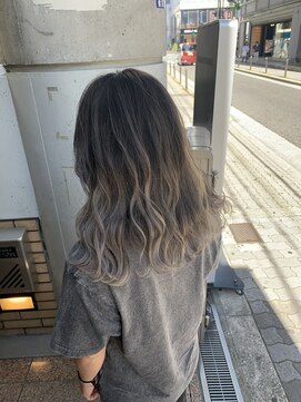 ラフ 難波店(LAFF) #黒髪#ボブルフ#ネビージュ#小顔#ワンレン