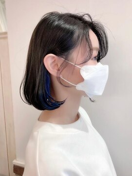 ネオリーブシェリエ 浅草店(Neolive cherie) インナーカラー×ボブ【浅草 カラー トリートメント】