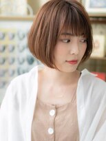 カバーヘア ブリス 志木南口駅前店(COVER HAIR bliss)&nbsp;ハイライトカラー前下がり切りっぱなしボブa志木20代30代40代