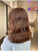 ピンクベージュ/ダブルカラー/ケアブリーチ/髪質改善/原宿