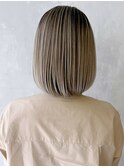 バレイヤージュ_チェリーブラウンフェミニンロング_ba366791