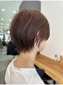 大人ラフウェーブ20代30代40代ボブブラウンスウィングショート