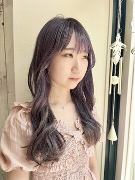 リノ(Lino) 10代20代【髪質改善カラー】ハイトーンラベンダーグレージュ