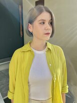 ヘアー アイス 御器所本店(HAIR ICI) 10代20代ダブルカラーミルクティアッシュデザインカラー透け感