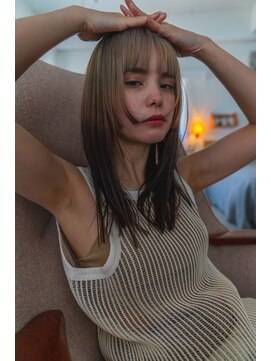 グリーン 町田(green) 【long】ラインカット×グラデーション