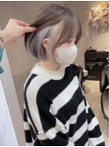 ミニボブにインナーカラーは相性抜群！