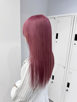 ペレ 栄店(PELE) デザインカラー/レイヤーカット/ウェットヘア/オリーブベージュ