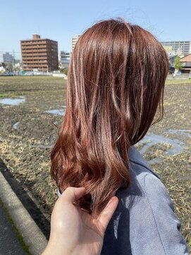 ウル 久留米(URU) ブリーチ＋ジュウシーピンクカラー