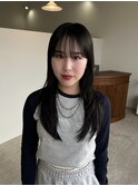黒髪レイヤースタイル