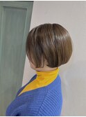 ショートボブ/丸みショート/白髪ぼかし/髪質改善/30代/40代/50代