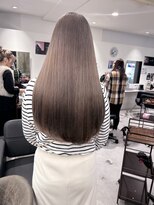 キング(K!ng) 縮毛矯正髪質改善ハイライトレイヤーカット楠葉美容室エクステ