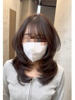 ジーナ 池袋(Zina) 髪質改善 トレンドハッシュレイヤー グレージュZina池袋小林優