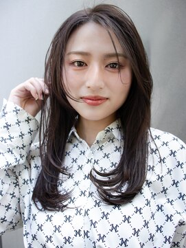 ヘアーロギア 栄店(hair LOGiA) 顔周りレイヤー×ロングウルフ