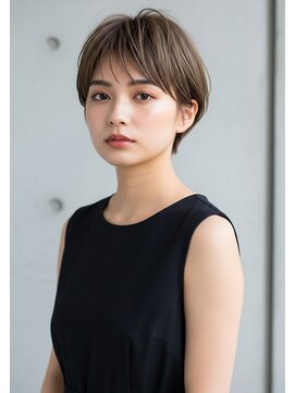 プラグ ヘアーデザイン 大名店(PLUG hair design) 前髪ありマッシュショート