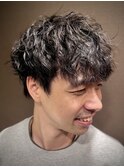 波巻きパーマ