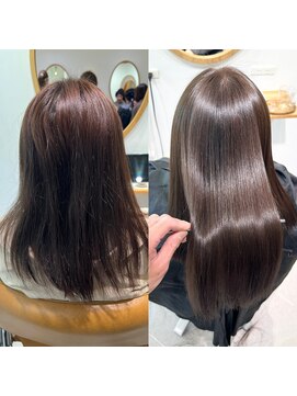 ゴカンムード(Gokan mood) 髪質改善縮毛矯正ハイライトダブルカラーショートカット30代40代