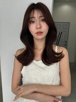 SOYON 平塚店【ソヨン】【2月25日オープン(予定)】&nbsp;薄バング×チェリーレッド