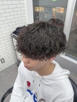 オムセラ(HOMME SERA) 【RIKU】ケアクリームパーマ×波巻きパーマ