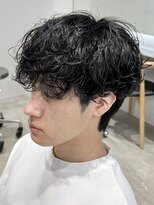 フィフス 大分(fifth) 大分ゆるめシャドウパーマメンズカット骨格矯正ラウンドマッシュ