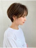 【NOA】丸みハンサムショート×シースルーバング ハイライト