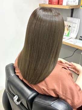 エマヘアープラス(Emma hair plus) 髪質改善カラー×オリーブグレージュ