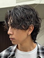 フィフス 札幌大通(fifth)&nbsp;無造作シャドウパーマの王道センターパートスタイル◎