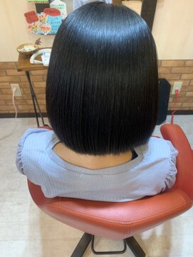 ヘアスタジオブービー 髪質改善ストレート×ボブ