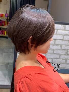 アヴァロン(AVALON) 【mag  ginza】丸みが可愛いオトナショートボブ×ハイライト