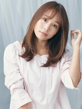 エムスラッシュ アヴェダ 自由が丘(M.SLASH AVEDA) M.SLASH自由が丘/シースルーバング/インナーカラー/小顔セミディ