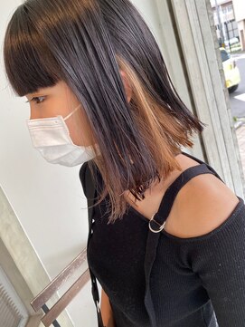 ナイーブヘアデザイン(NAiVE HAIR DESIGN) 【NAiVE hair】インナーカラー★ボブ