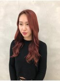 韓流ボルドーカラー